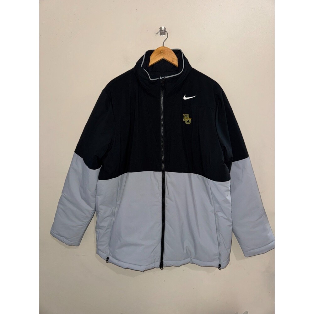 Nike Shield NCAA Baylor Bears Team Issue PE On-Field Heavy Parka Jacket Mens XL